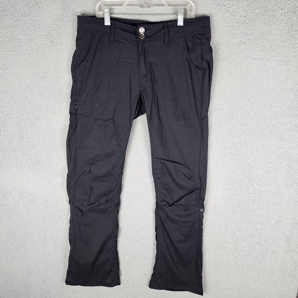 Prana Pants Womens 8 Halle Hiking Outdoor Roll Up Stretch Trousers 028715